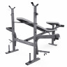 Скамья со стойками под штангу DFC D70 PRO широкий хват, с партой для бицепса